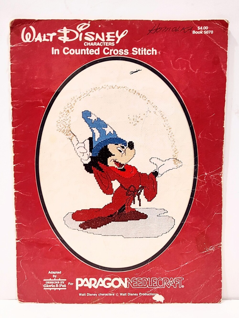 Vintage 1980 Disney Counted Cross Stitch Pattern Book Paragon Needlecraft 5070